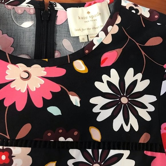 Kate Spade Casa Flora poplin swing dress - Picture 5 of 6